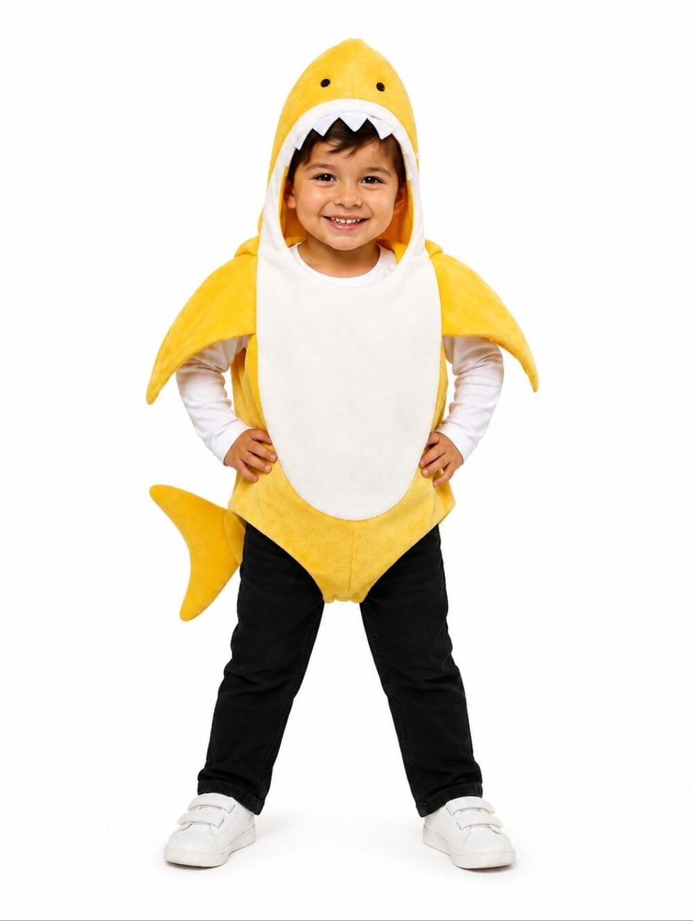 Kids Yellow Shark Costume Hoodie